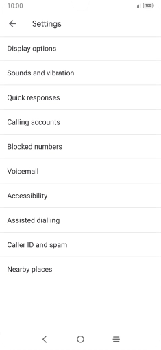 Press Calling accounts.
