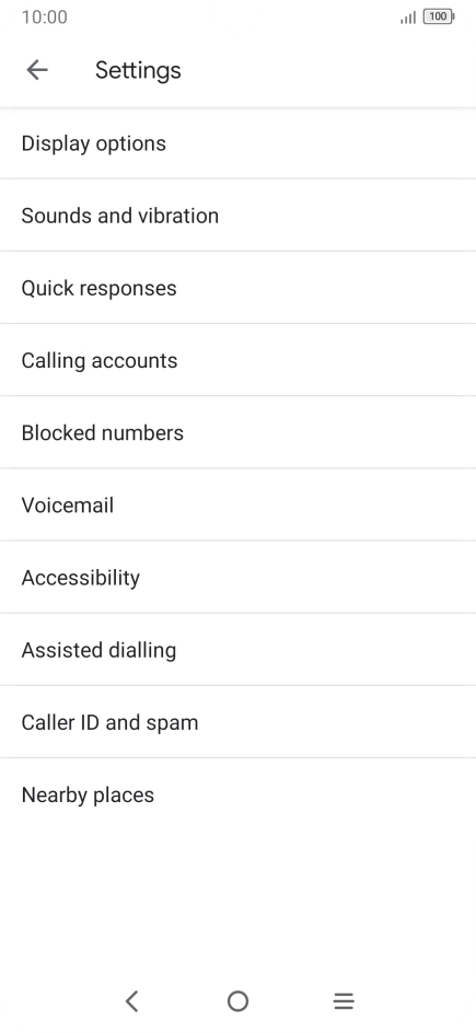 Press Calling accounts.