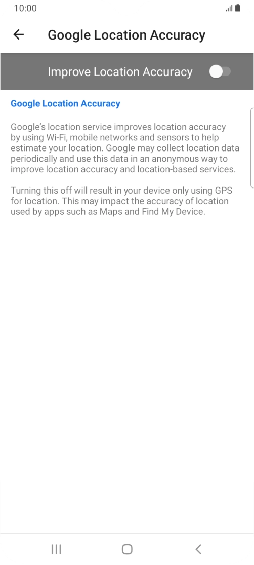 If you press the indicator next to 