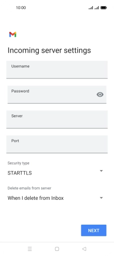 Press the field below 