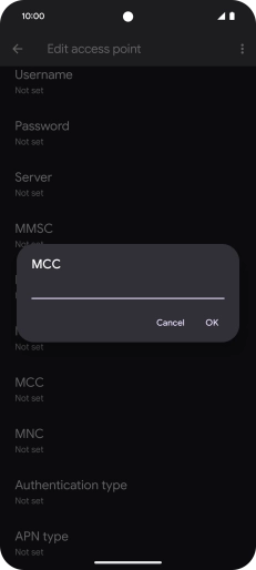 Key in 234 and press OK.
