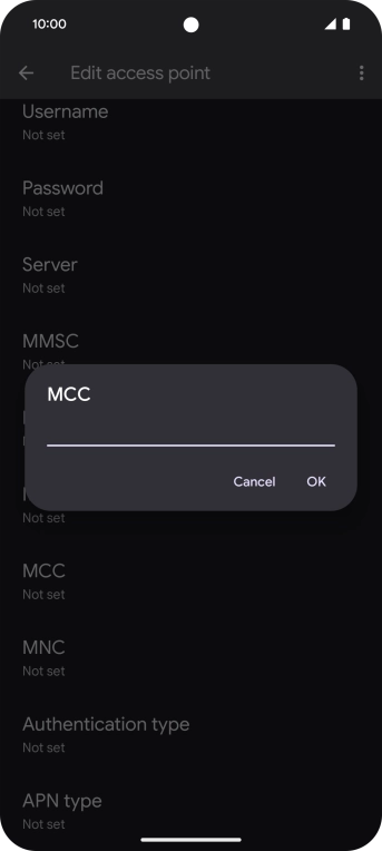 Key in 234 and press OK.