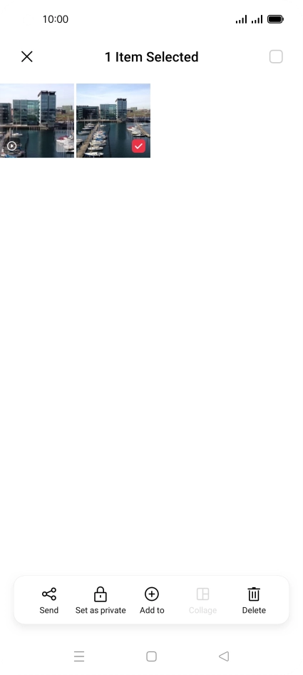 Press the select all icon.