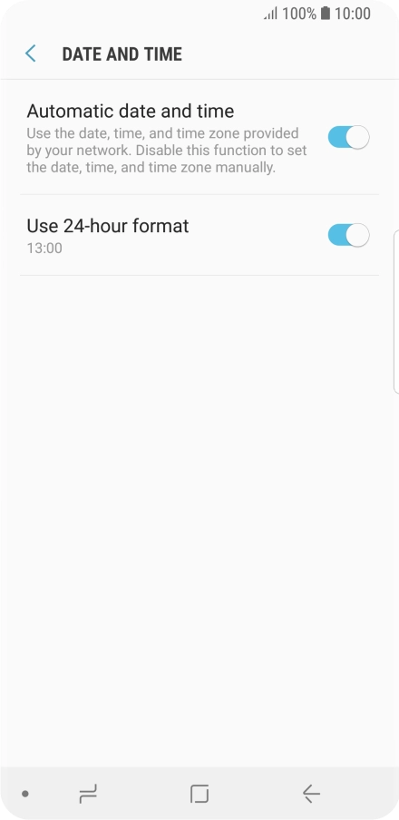Press the Home key to return to the home screen.