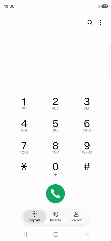 Press the menu icon.