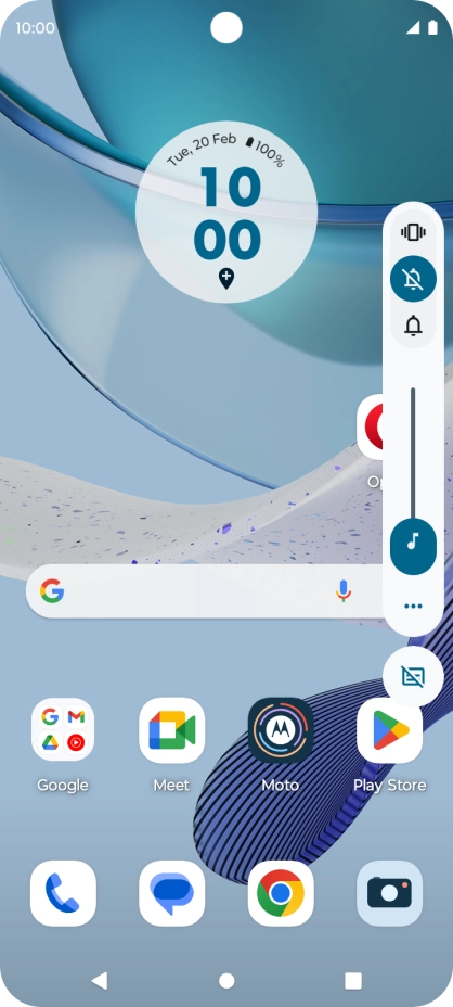 Press the sound icon to turn off silent mode.