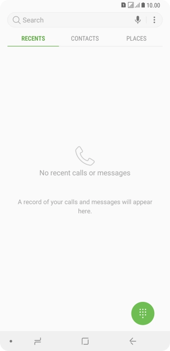 Press the menu icon.