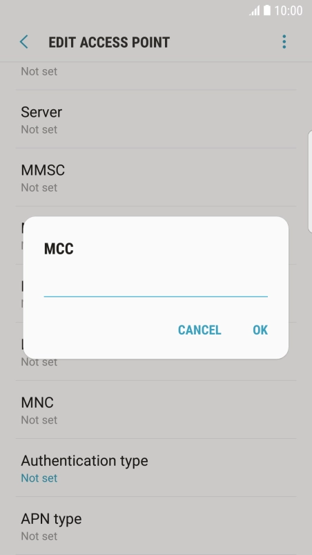 Key in 234 and press OK.