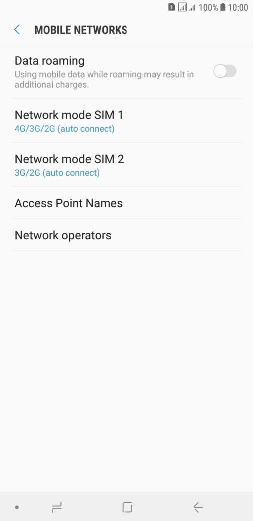 Press Access Point Names.