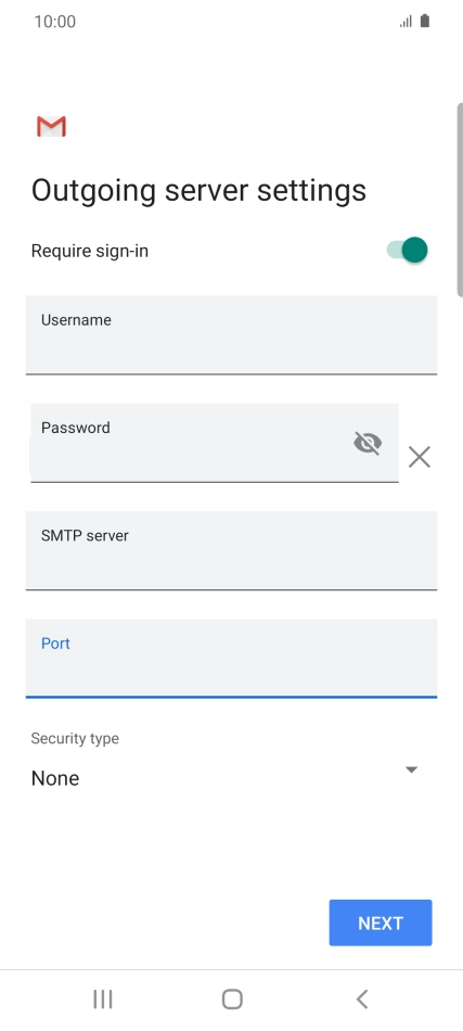Press the drop down list below 