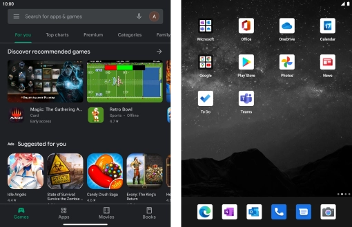 Slide your finger right starting from the left side of the screen.