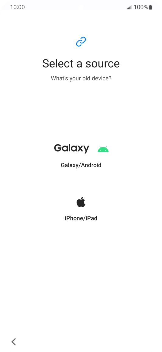 Press the required setting and follow the instructions on the screen to transfer the content from another phone.