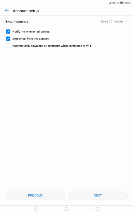 Press Sync frequency.