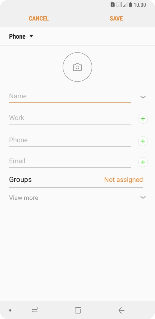 Press the address book drop down list.