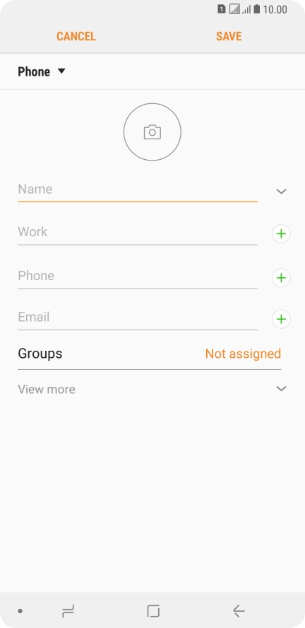 Press the address book drop down list.