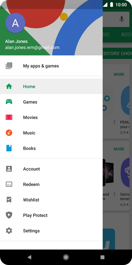 Press My apps & games.