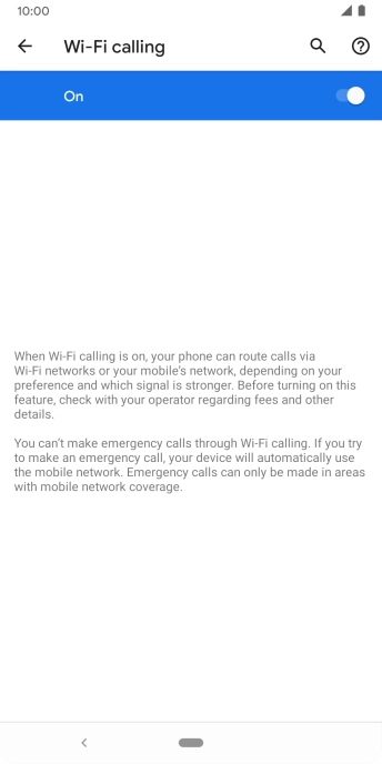Press the Home key to return to the home screen.