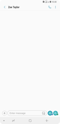 Press the text input field and write the text for your SMS.
