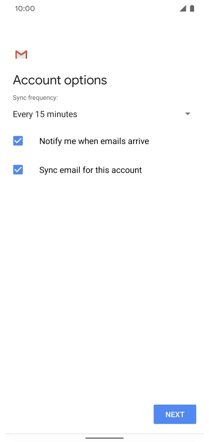 Press the drop down list below 