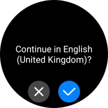 Press the confirm icon.