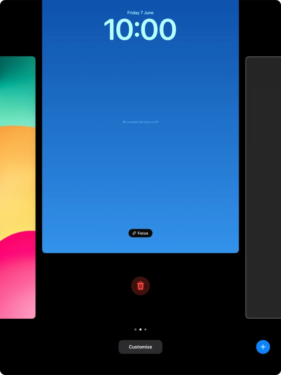 Press the delete icon.