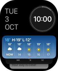 Press and hold anywhere on the screen.