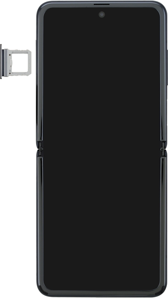 Turn your SIM so the angled corner of the SIM matches the angled corner of the SIM holder and place your SIM in the SIM holder.