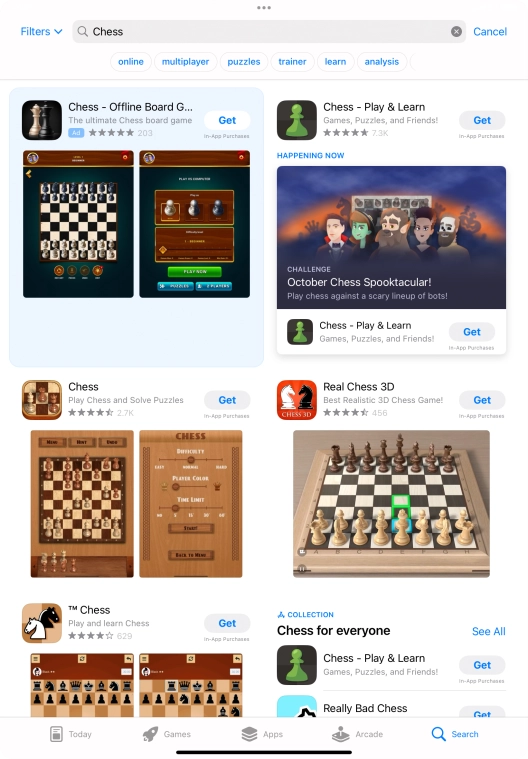 Press the required app.