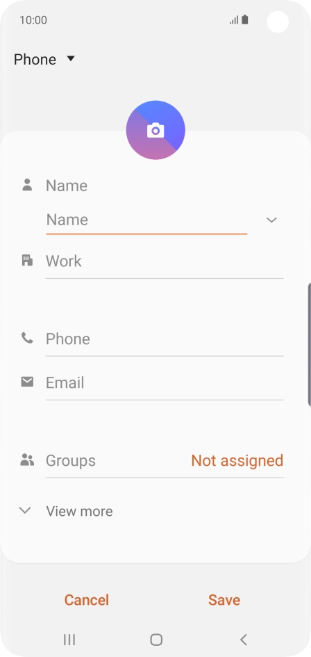 Press the address book drop down list.