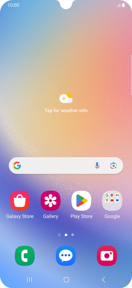 Press the Application key.
