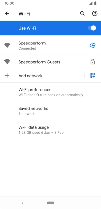 Press the Home key to return to the home screen.
