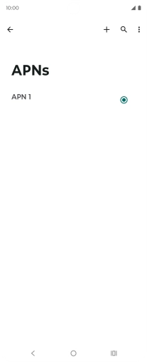 Press the new data connection icon.