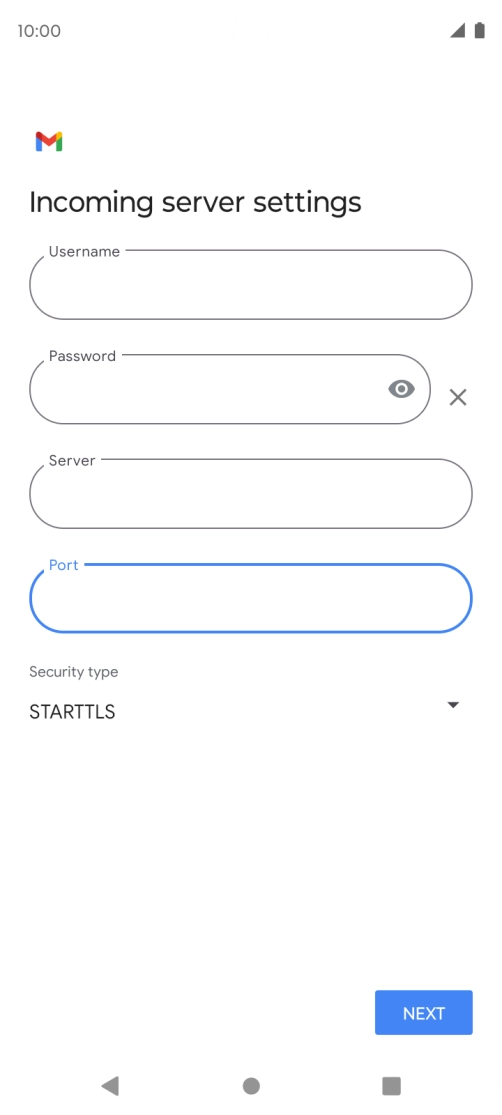 Press the drop down list below 