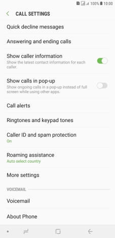 Press More settings.