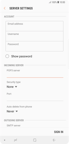 Press the drop down list below 