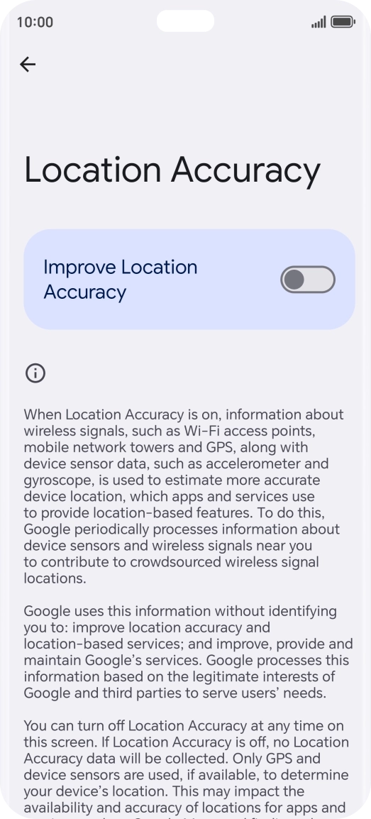 If you press the indicator next to 