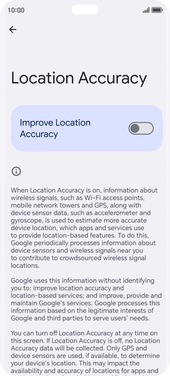 If you press the indicator next to 
