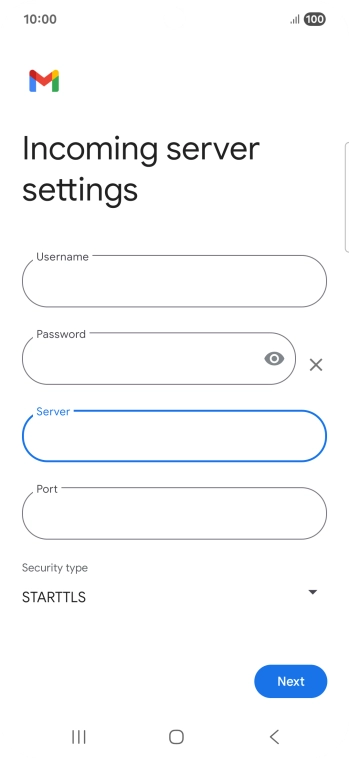 Press the field below 