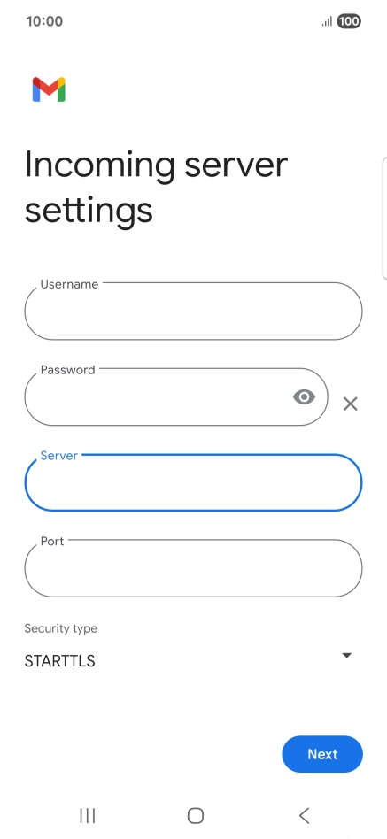 Press the field below 