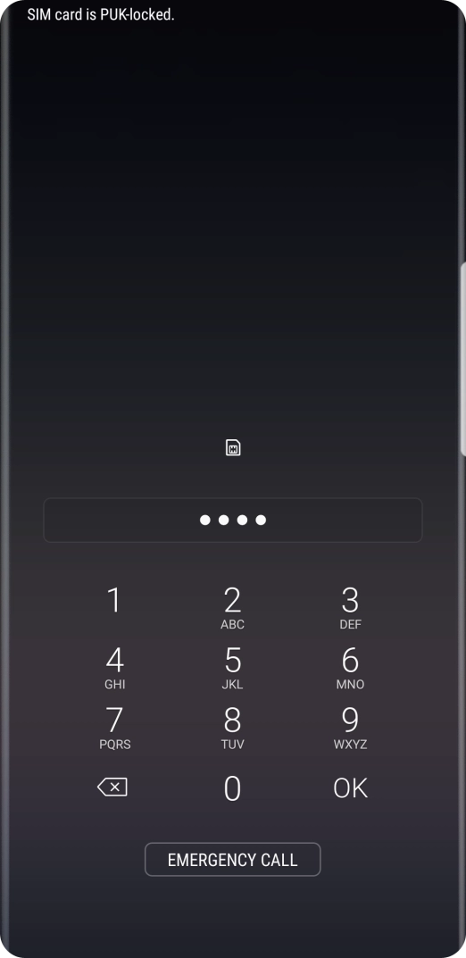 If you're asked to key in your PIN, do so and press OK. The default PIN is 1111.