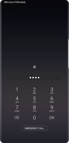 If you're asked to key in your PIN, do so and press OK. The default PIN is 1111.