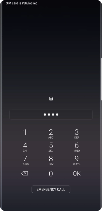 If you're asked to key in your PIN, do so and press OK. The default PIN is 1111.