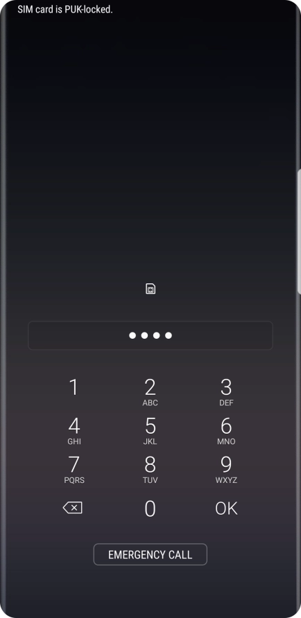 If you're asked to key in your PIN, do so and press OK. The default PIN is 1111.