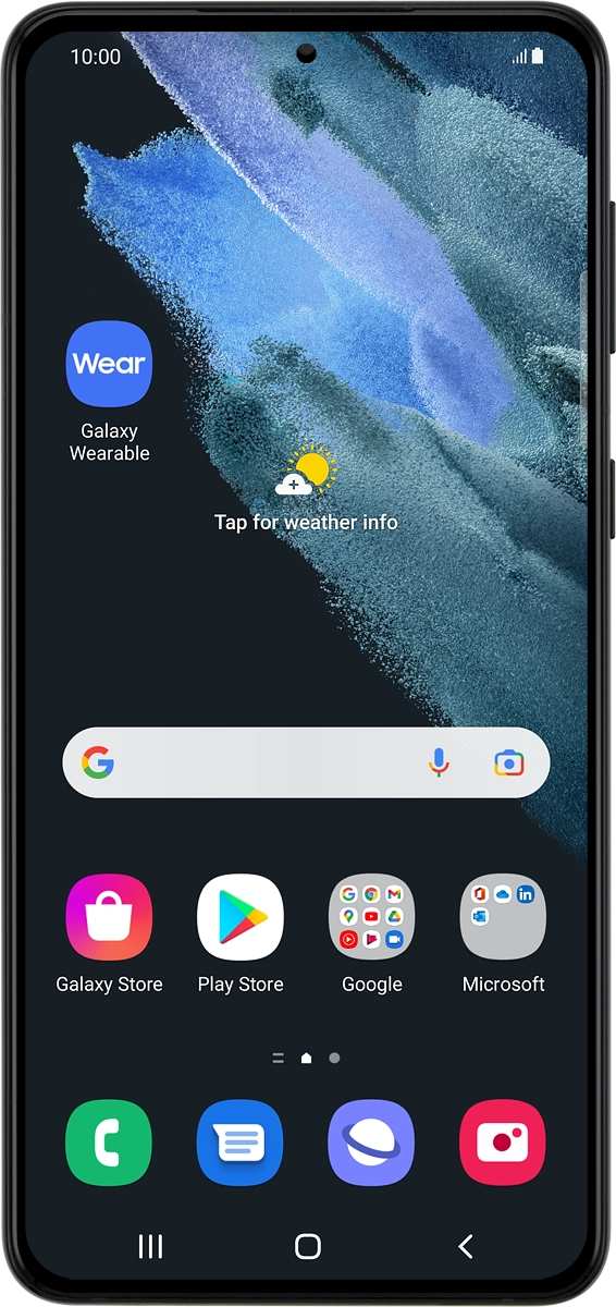 On your phone: Press Galaxy Wearable.