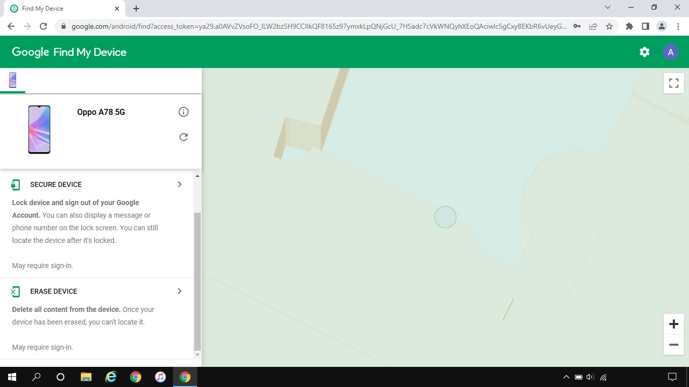 Click ERASE DEVICE and follow the instructions on the screen to delete all phone content. Please note that you will no longer be able to use Find My Device when you've deleted all phone content.