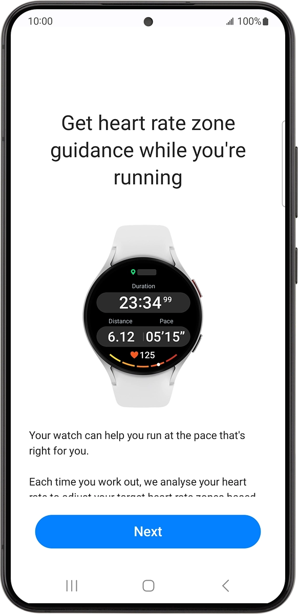 On your phone: Press Next.