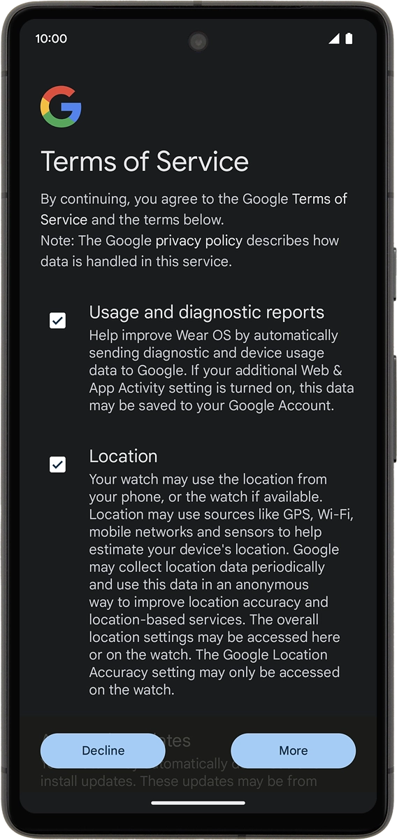 On your phone: Press More.