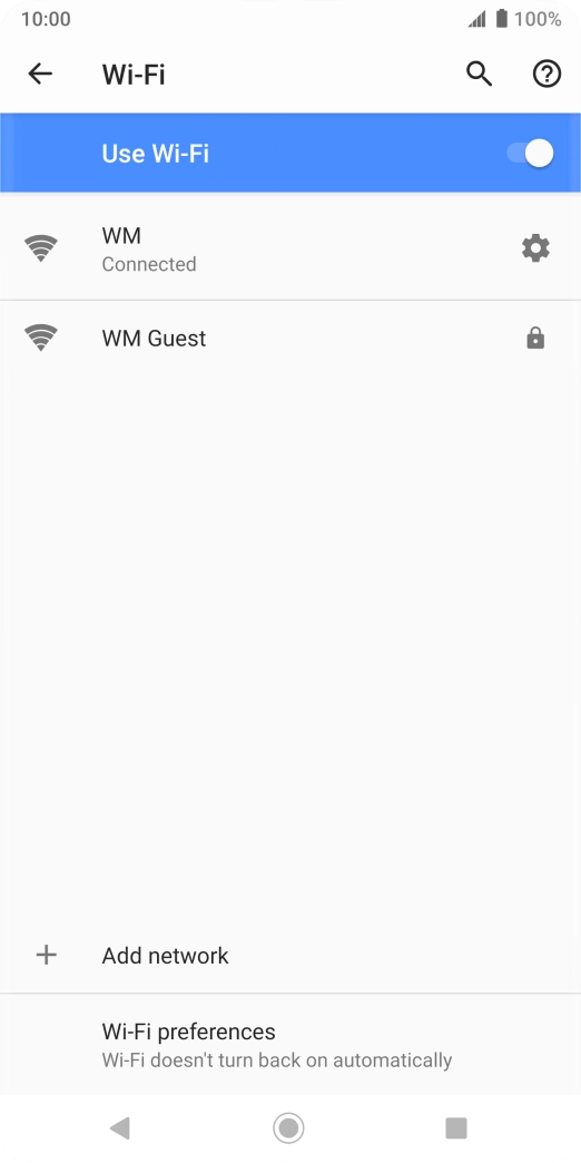 Press the Home key to return to the home screen.