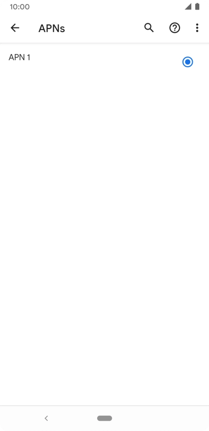 Press the menu icon.