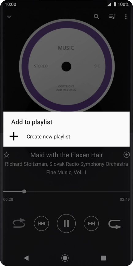 Press Create new playlist.